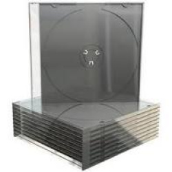 10 empty CD cases